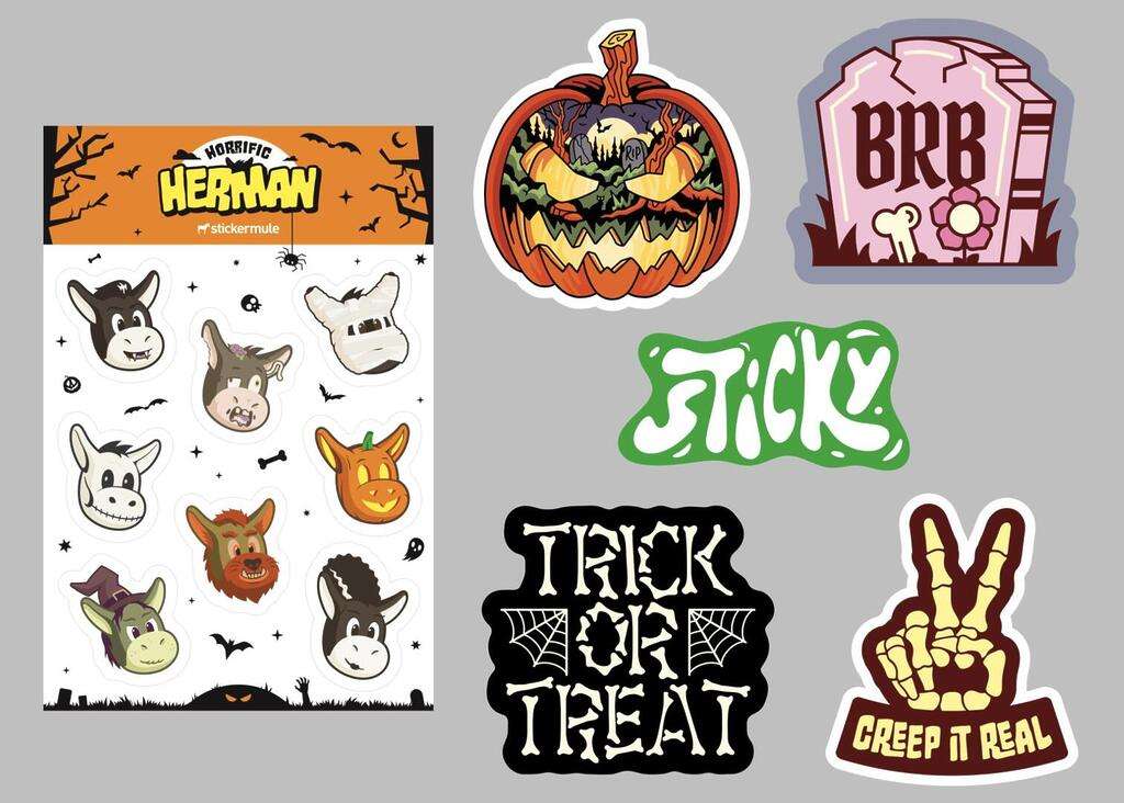 Free Sticker Mule Halloween Sticker Pack – Limited Time Offer!